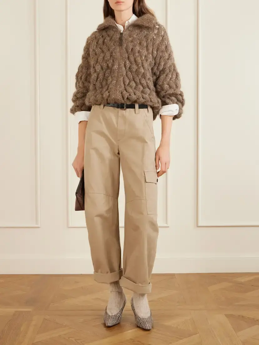 Brunello Cucinelli High-rise Barrel Jeans | Thumbnail 2 Brunello Cucinelli High-rise Barrel Jeans | Thumbnail 2