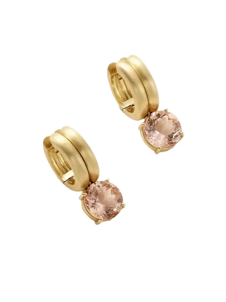 Irene Neuwirth Heroic 18-karat Gold Morganite Earrings | Image 1 Irene Neuwirth Heroic 18-karat Gold Morganite Earrings | Image 1
