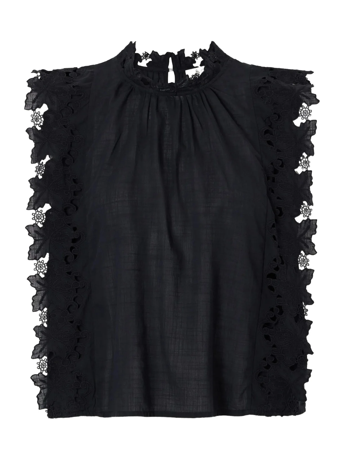 Eleannora Lace-trimmed Cotton Tank Eleannora Lace-trimmed Cotton Tank