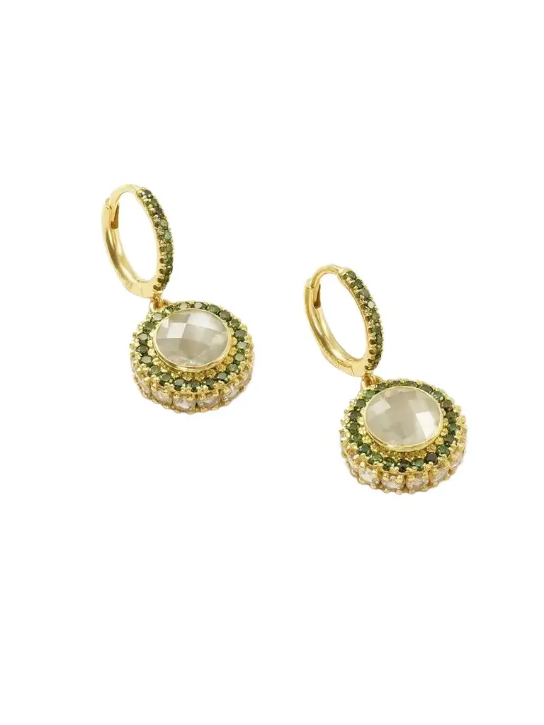 Ileana Makri 18-karat Gold, Diamond And Moonstone Earrings | Image 1 Ileana Makri 18-karat Gold, Diamond And Moonstone Earrings | Image 1
