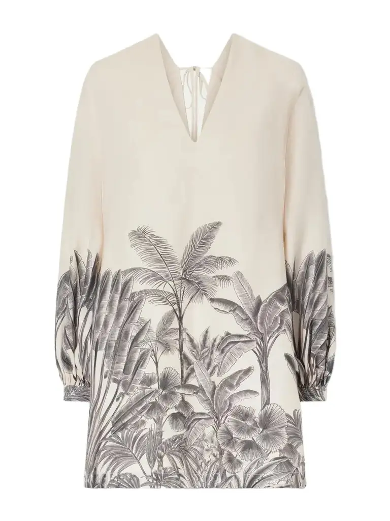 ANDRES OTALORA Amarula Porfavor Printed Linen Mini Dress | Image 1 ANDRES OTALORA Amarula Porfavor Printed Linen Mini Dress | Image 1