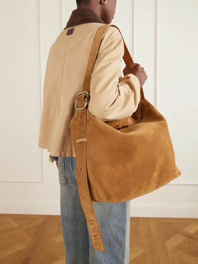 Loewe Loop Large Suede Shoulder Bag | Thumbnail 2