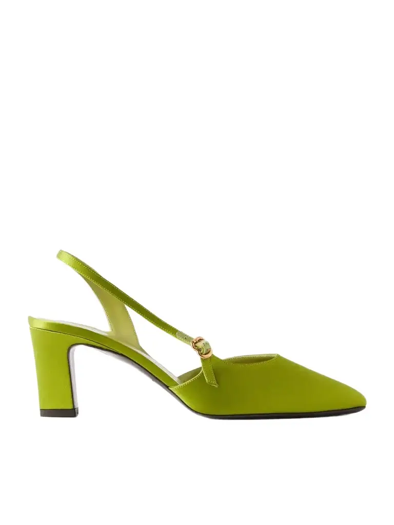 Ask Around 65 Satin Slingback Pumps