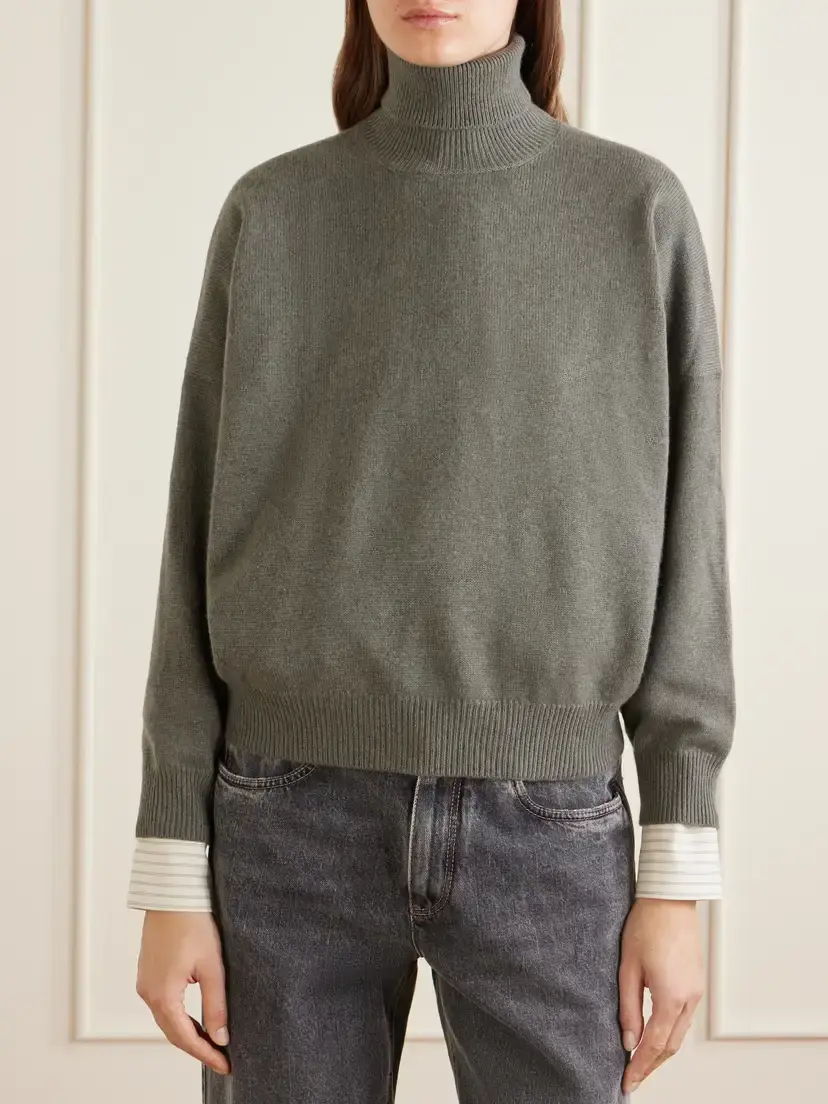 Brunello Cucinelli Cashmere Turtleneck Sweater | Thumbnail 3 Brunello Cucinelli Cashmere Turtleneck Sweater | Thumbnail 3