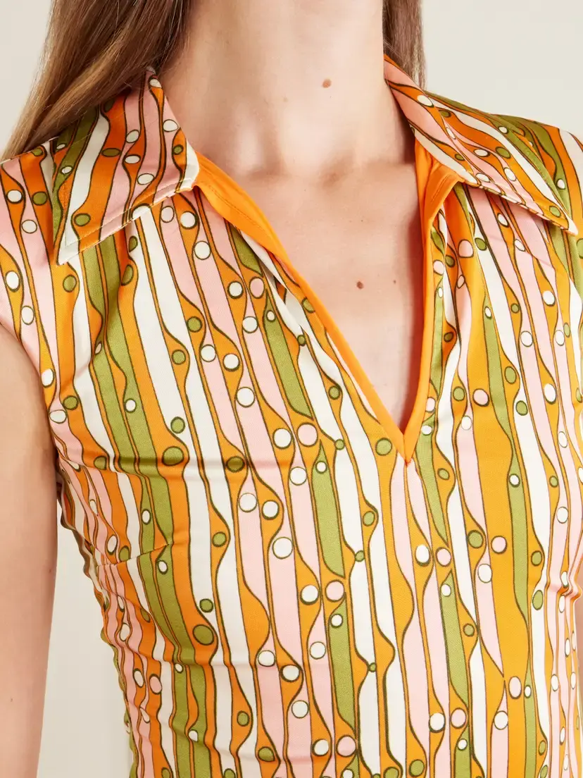 La DoubleJ Printed Stretch-jersey Top | Thumbnail 4 La DoubleJ Printed Stretch-jersey Top | Thumbnail 4