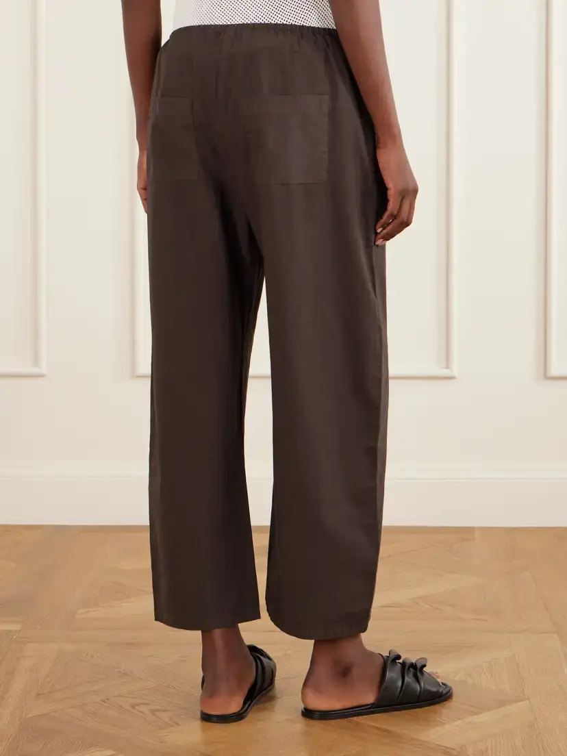 LESET Kyoto Cotton-poplin Wide-leg Pants | Thumbnail 4 LESET Kyoto Cotton-poplin Wide-leg Pants | Thumbnail 4