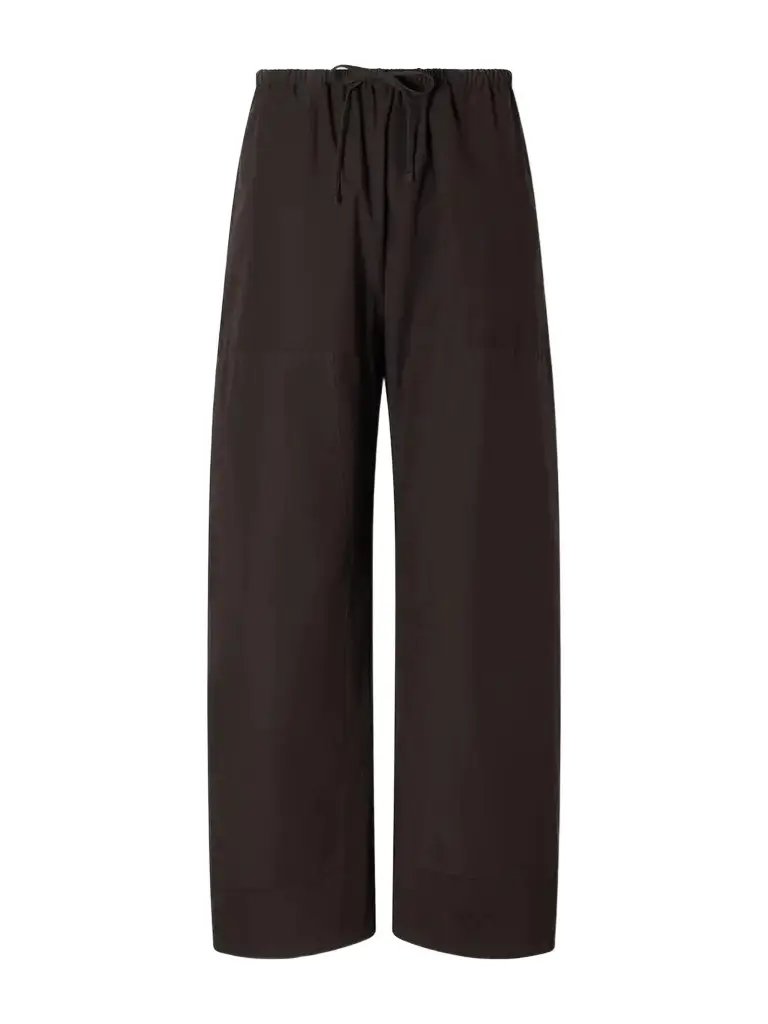 LESET Kyoto Cotton-poplin Low-rise Wide-leg Pants | Image 1 LESET Kyoto Cotton-poplin Low-rise Wide-leg Pants | Image 1