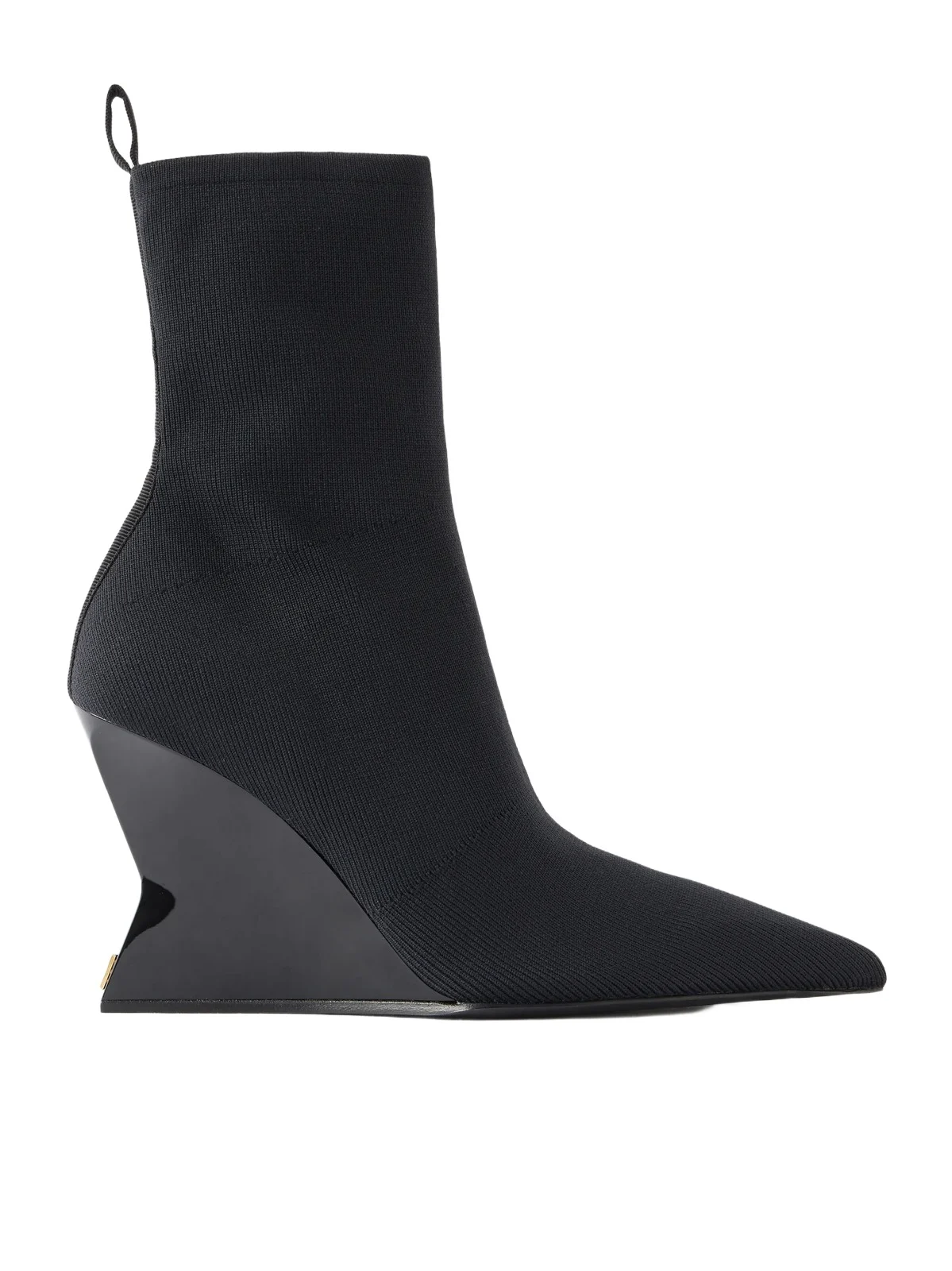 Knitted Wedge Ankle Boots