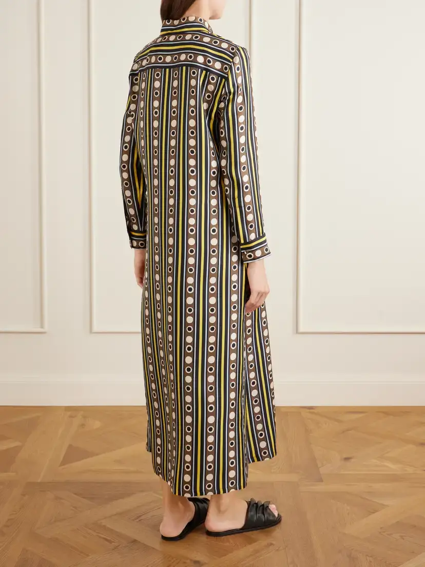 La DoubleJ Chemise Printed Silk-twill Maxi Dress | Thumbnail 3 La DoubleJ Chemise Printed Silk-twill Maxi Dress | Thumbnail 3