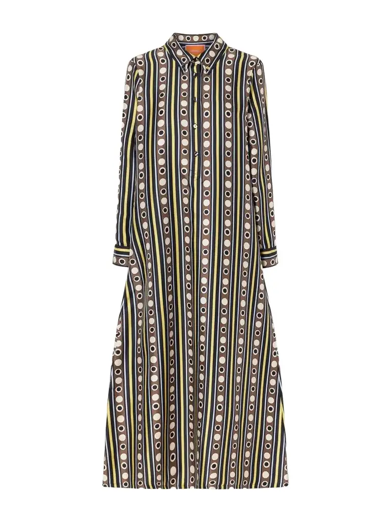 La DoubleJ Chemise Printed Silk-twill Maxi Dress | Image 1 La DoubleJ Chemise Printed Silk-twill Maxi Dress | Image 1