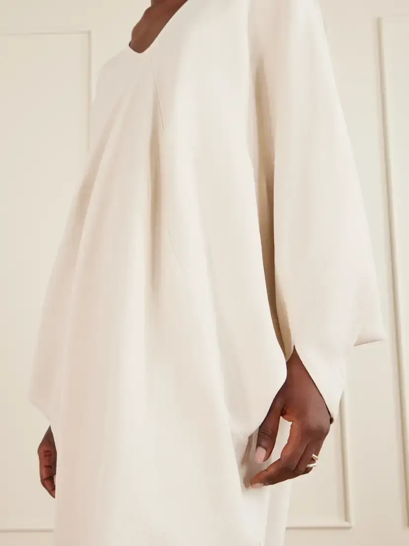 The Frankie Shop Lila Kaftan Ponte Maxi Dress - Ivory | Thumbnail 4 The Frankie Shop Lila Kaftan Ponte Maxi Dress - Ivory | Thumbnail 4