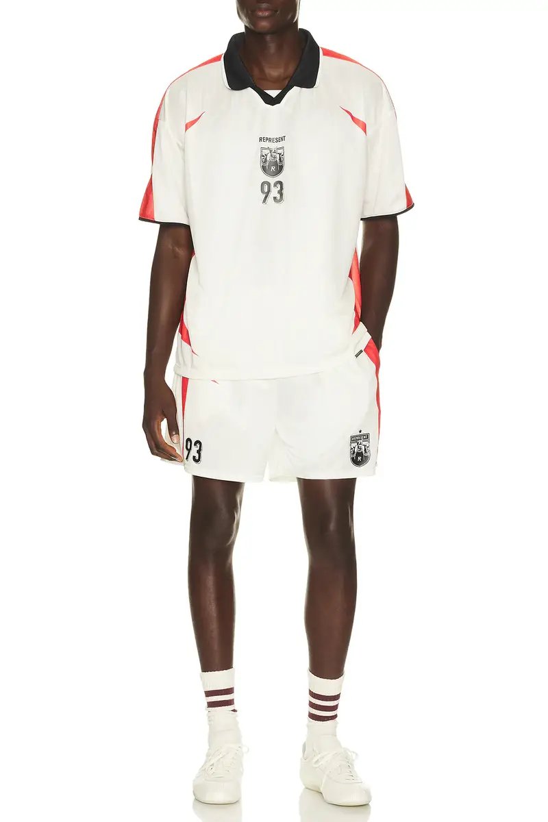 Represent Printed Spike Football Shorts | Thumbnail 5