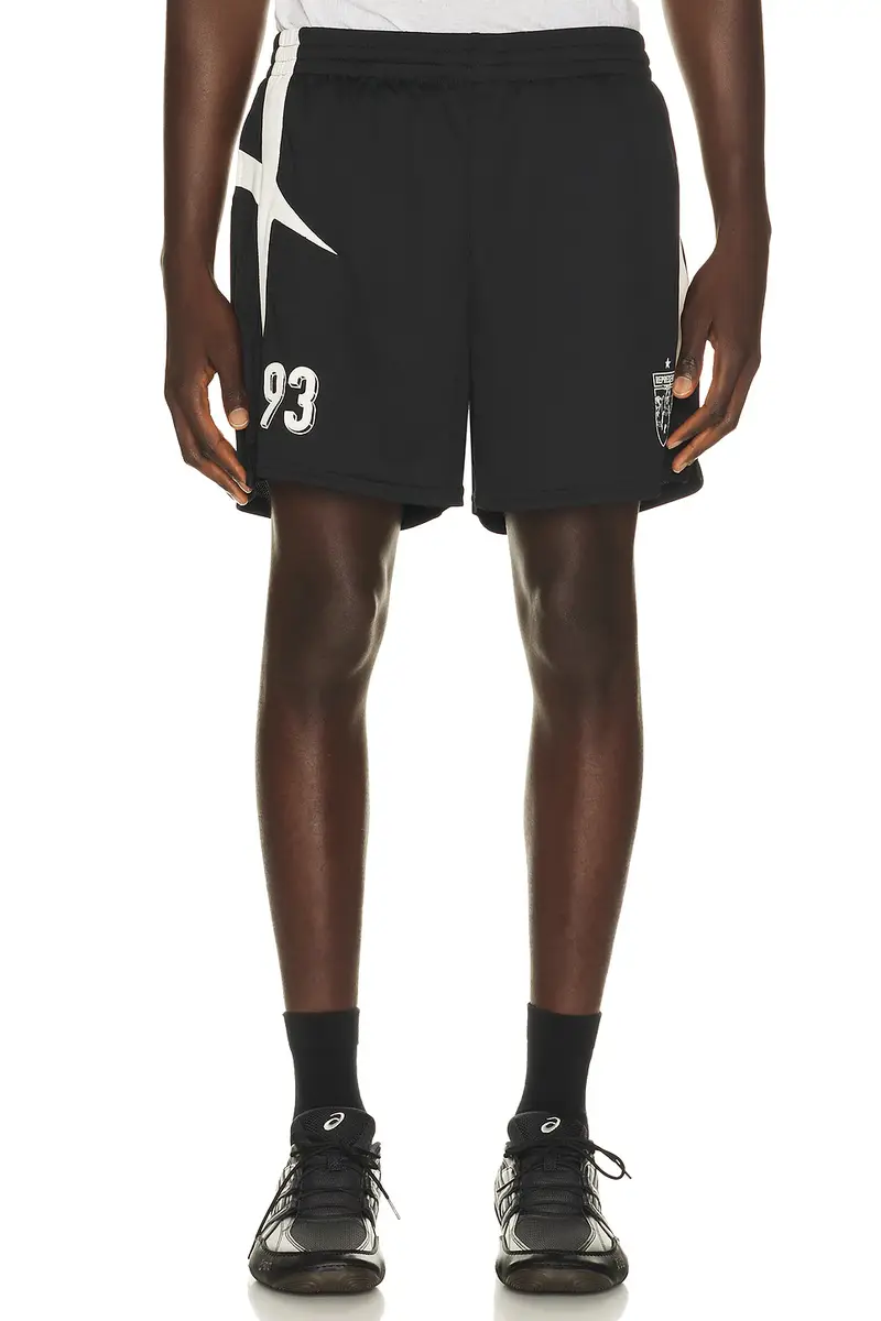 Represent Star Football Panelled Shorts | Image 1 Represent Star Football Panelled Shorts | Image 1