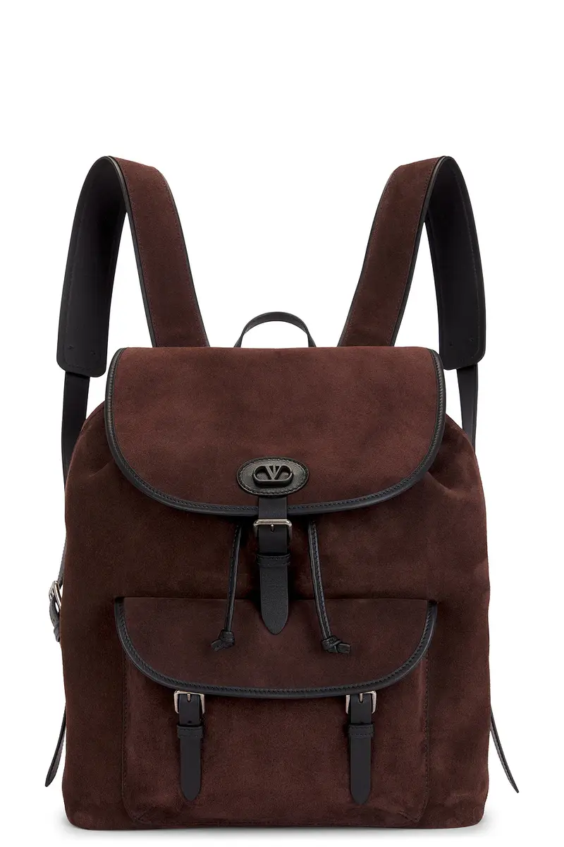 Valentino Garavani Suede Backpack | Image 1 Valentino Garavani Suede Backpack | Image 1