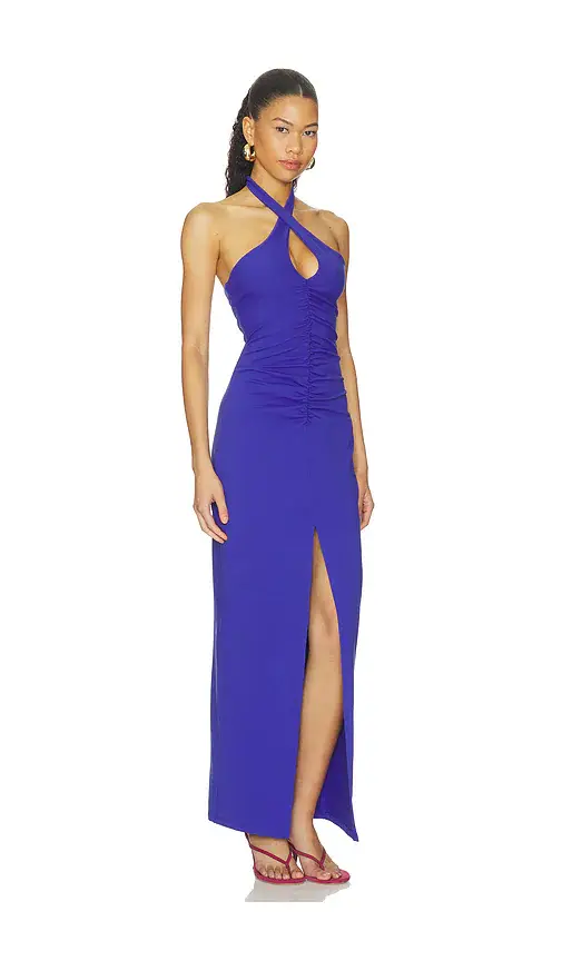 susana monaco Cross Front Gathered Front Dress | Thumbnail 2 susana monaco Cross Front Gathered Front Dress | Thumbnail 2