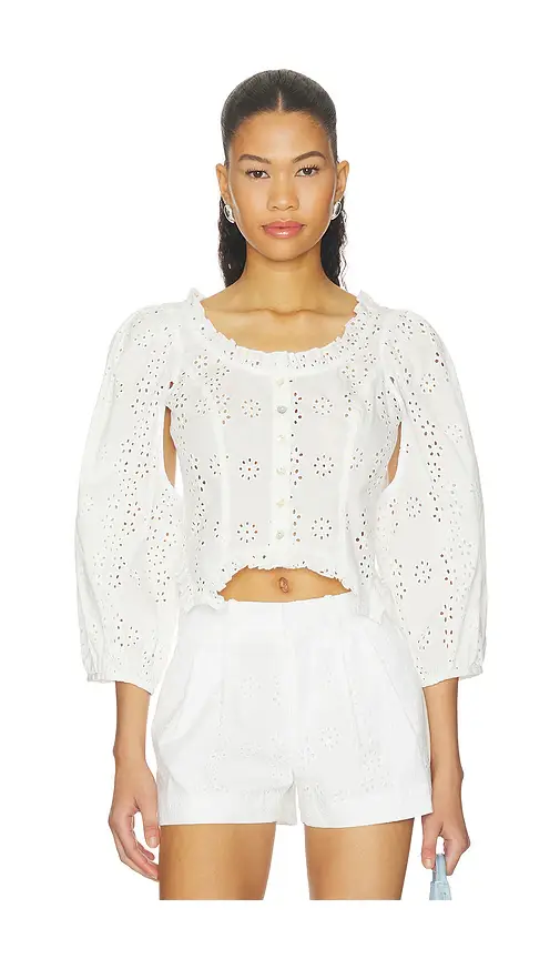 Sandy Liang Palisade Top | Image 1 Sandy Liang Palisade Top | Image 1