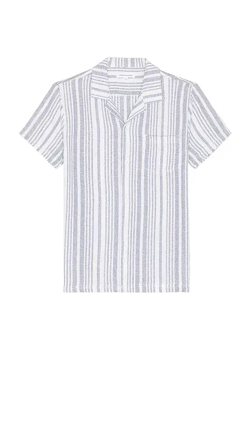 Vintage Summer Basket Weave Camp Shirt | Thumbnail 4