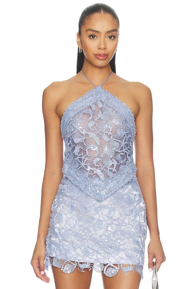 Eaves Sequin Top