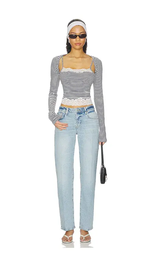 7 For All Mankind Calie Straight Jean | Thumbnail 5 7 For All Mankind Calie Straight Jean | Thumbnail 5