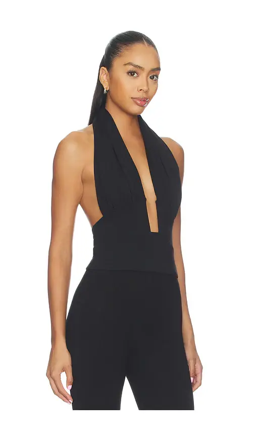 susana monaco Halter Gathered Top | Thumbnail 2