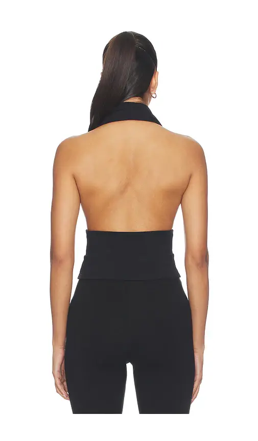 susana monaco Halter Gathered Top | Thumbnail 3