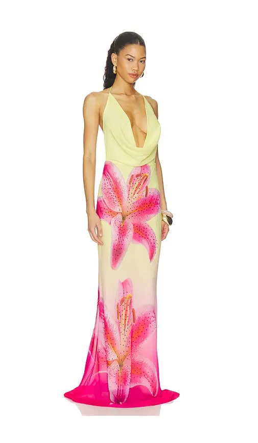 Runaway The Label Juliana Cowl High Slit Maxi Dress | Thumbnail 2 Runaway The Label Juliana Cowl High Slit Maxi Dress | Thumbnail 2