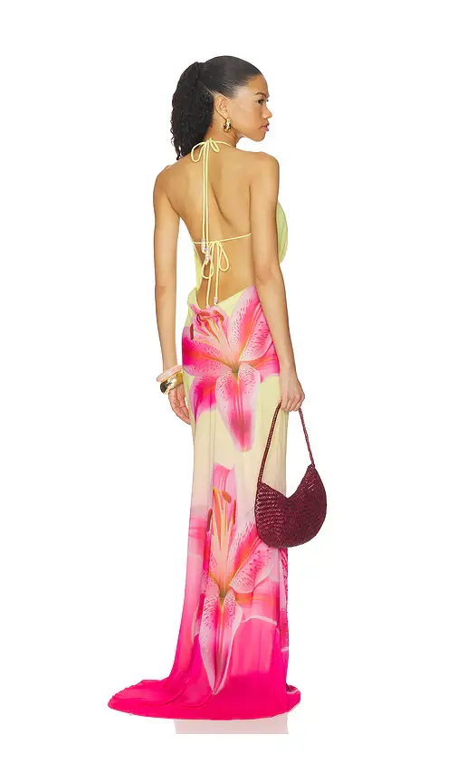 Runaway The Label Juliana Cowl High Slit Maxi Dress | Thumbnail 3 Runaway The Label Juliana Cowl High Slit Maxi Dress | Thumbnail 3