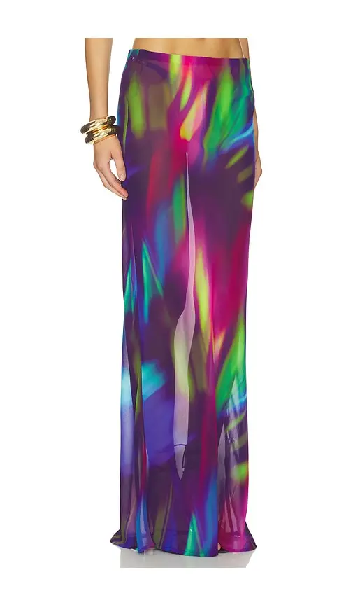 Runaway The Label Cyrus Low Waist Sheer Maxi Skirt | Thumbnail 2
