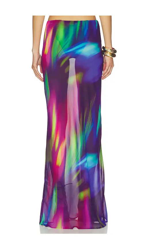 Runaway The Label Cyrus Low Waist Sheer Maxi Skirt | Thumbnail 4