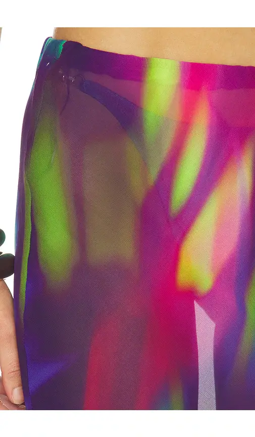 Runaway The Label Cyrus Low Waist Sheer Maxi Skirt | Thumbnail 6