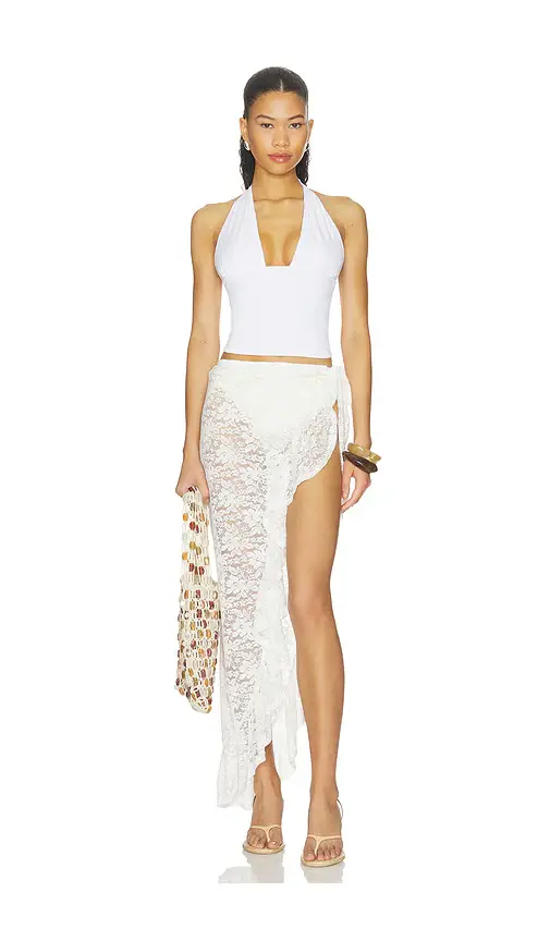 Runaway The Label Briana Wrap Wavy Hem Maxi Skirt | Thumbnail 5 Runaway The Label Briana Wrap Wavy Hem Maxi Skirt | Thumbnail 5