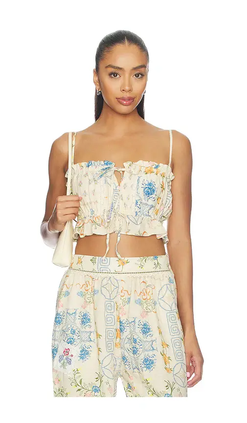 Agua Bendita Vichy Bleu Top | Image 1 Agua Bendita Vichy Bleu Top | Image 1