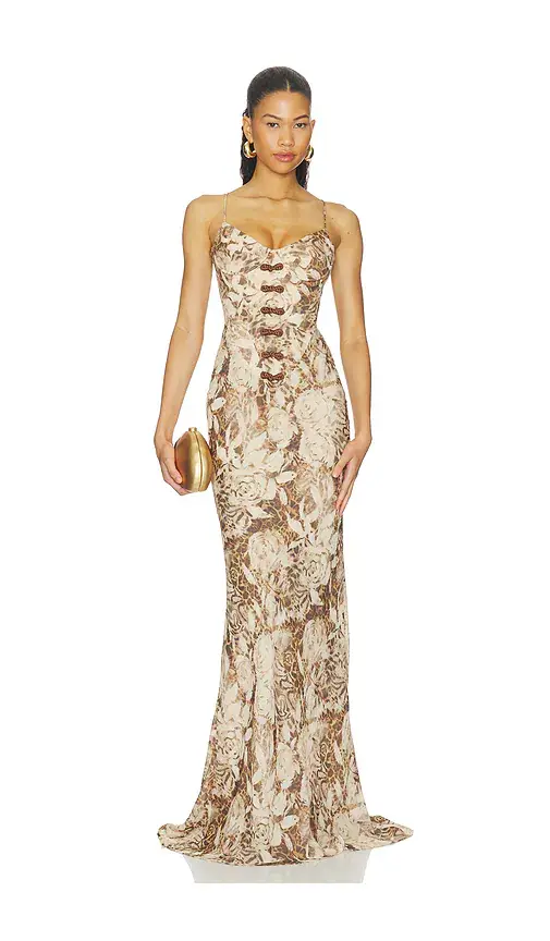 SAU LEE Neyla Chiffon Dress | Image 1 SAU LEE Neyla Chiffon Dress | Image 1