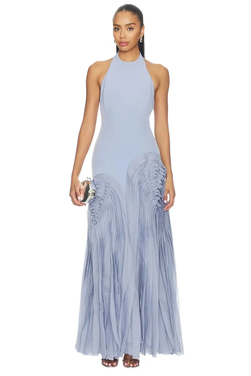 Elani Pleated Gown Elani Pleated Gown