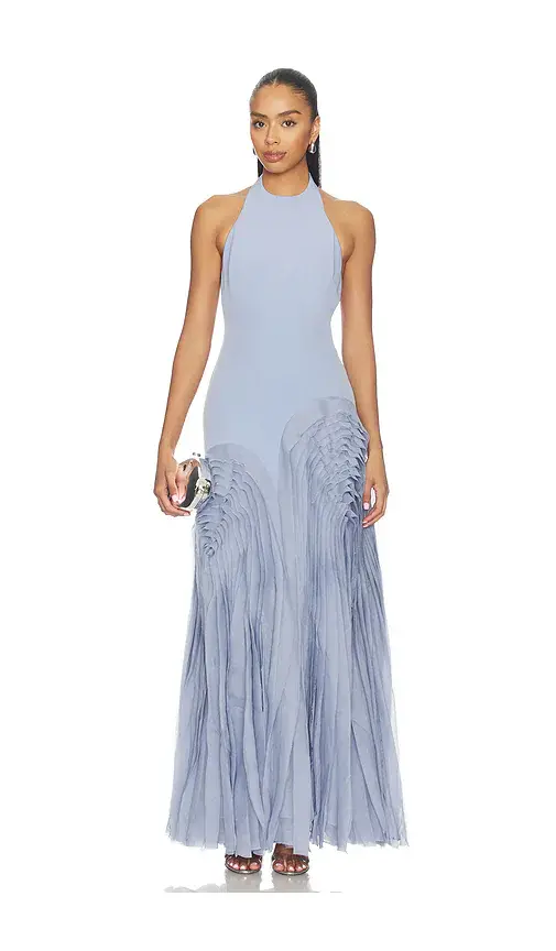 Elani Pleated Gown