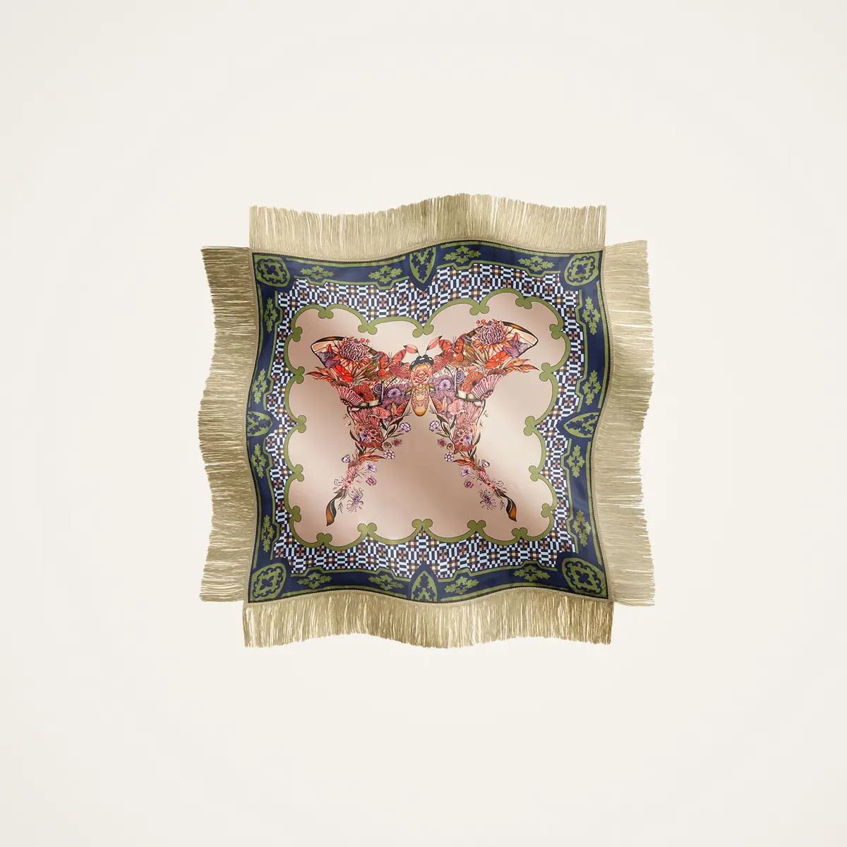 La DoubleJ Reversible Fringe Carré Scarf | Thumbnail 6 La DoubleJ Reversible Fringe Carré Scarf | Thumbnail 6