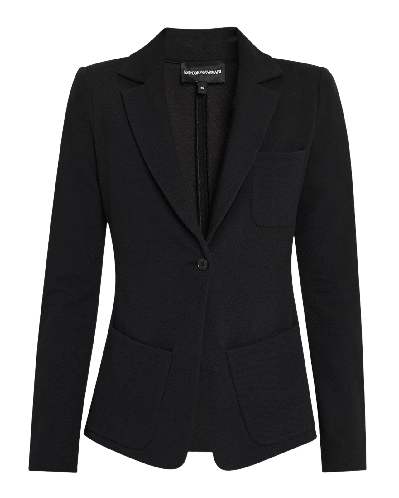 Single-Button Stretch Jersey Jacket Single-Button Stretch Jersey Jacket