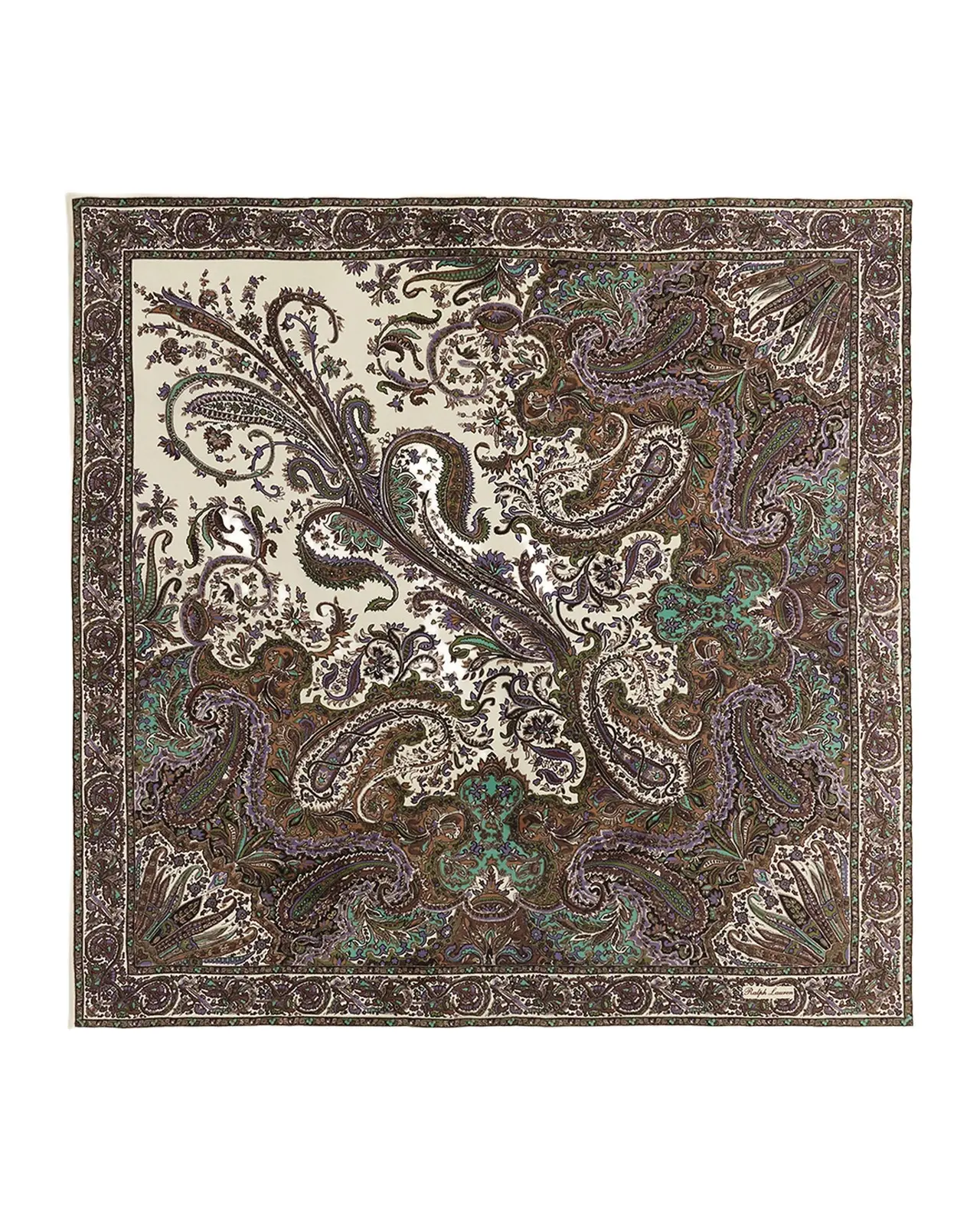 Paisley Crepe de Chine Square Scarf Paisley Crepe de Chine Square Scarf