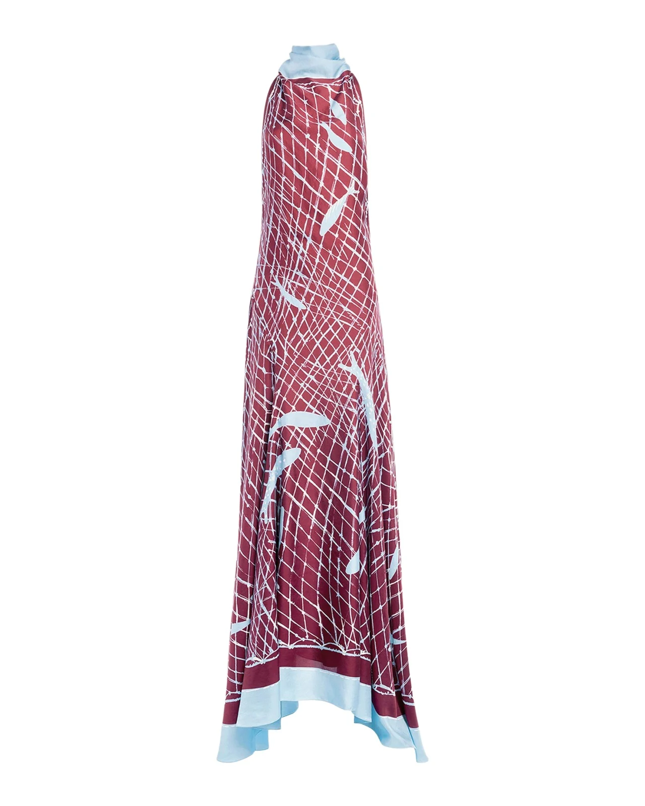 Altuzarra Moonlight Sleeveless Turtleneck Silk Maxi Dress
