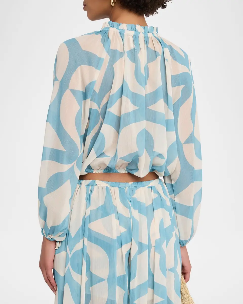 Misa Los Angeles Alene Ruffled High-Neck Top | Thumbnail 3 Misa Los Angeles Alene Ruffled High-Neck Top | Thumbnail 3