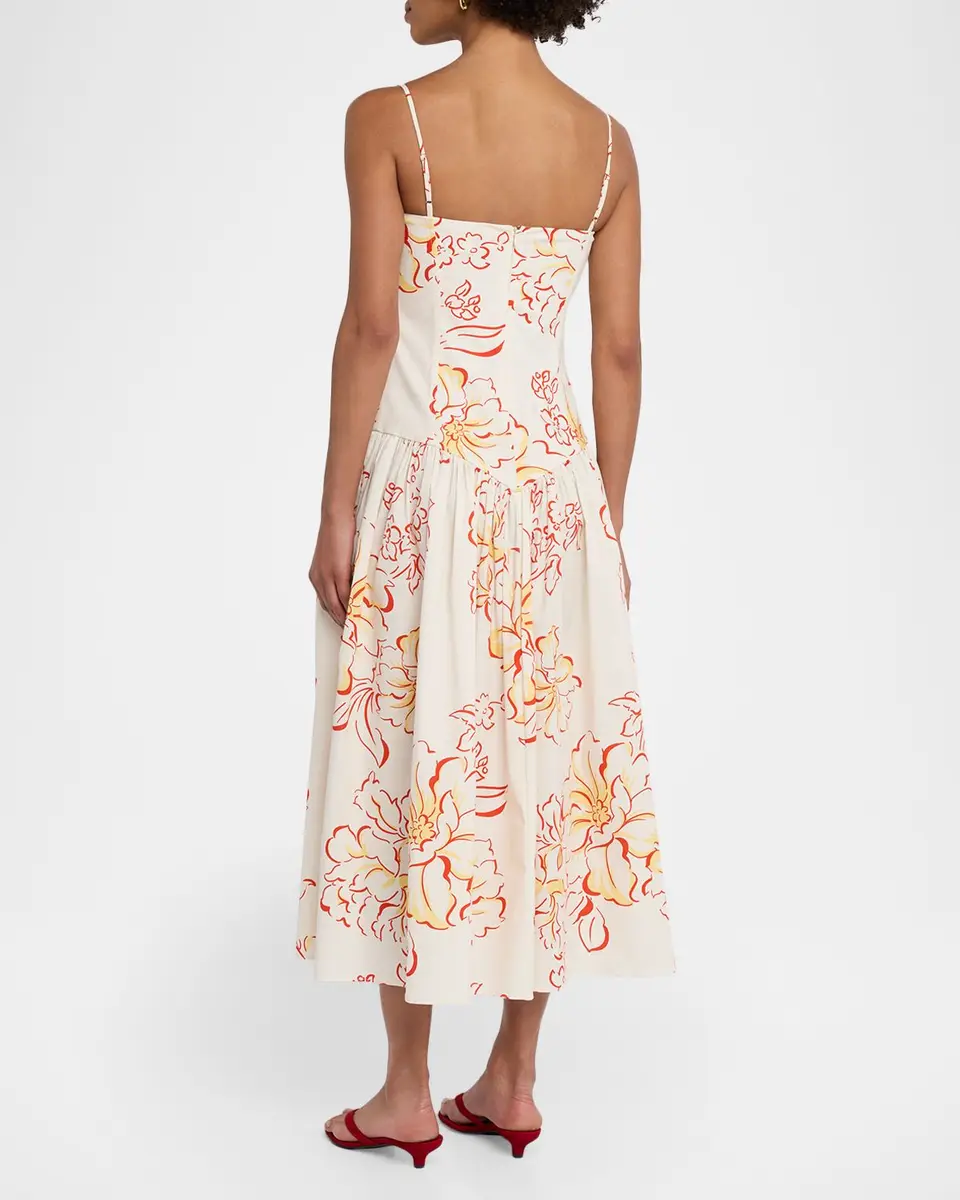 Misa Los Angeles Kerry Drop-Waist Midi Dress | Thumbnail 3 Misa Los Angeles Kerry Drop-Waist Midi Dress | Thumbnail 3