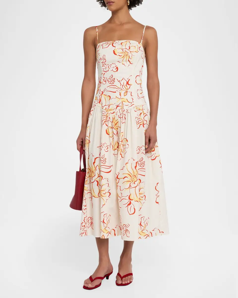 Misa Los Angeles Kerry Drop-Waist Midi Dress | Thumbnail 4 Misa Los Angeles Kerry Drop-Waist Midi Dress | Thumbnail 4