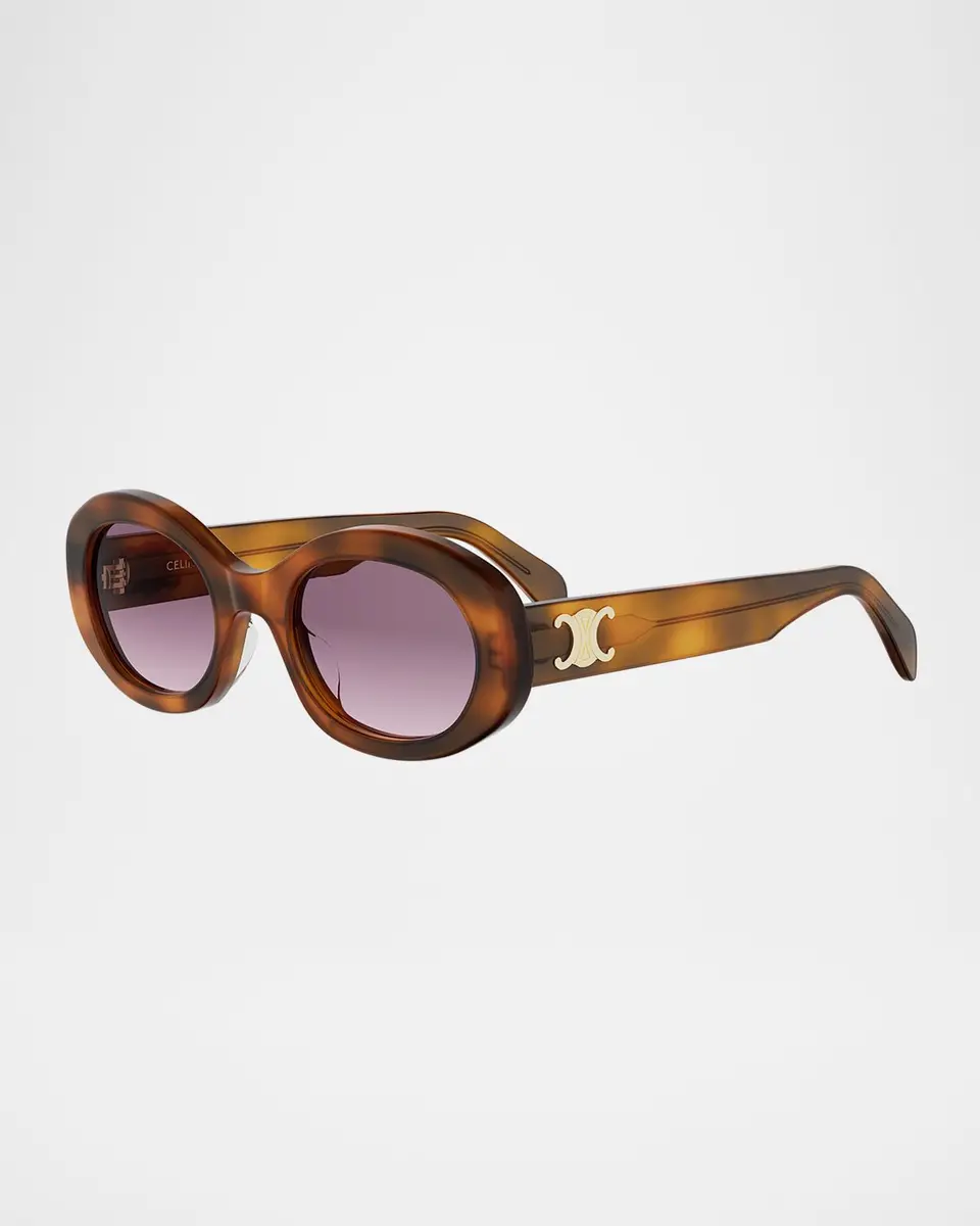 Celine Triomphe 52mm Oval Sunglasses | Thumbnail 2 Celine Triomphe 52mm Oval Sunglasses | Thumbnail 2