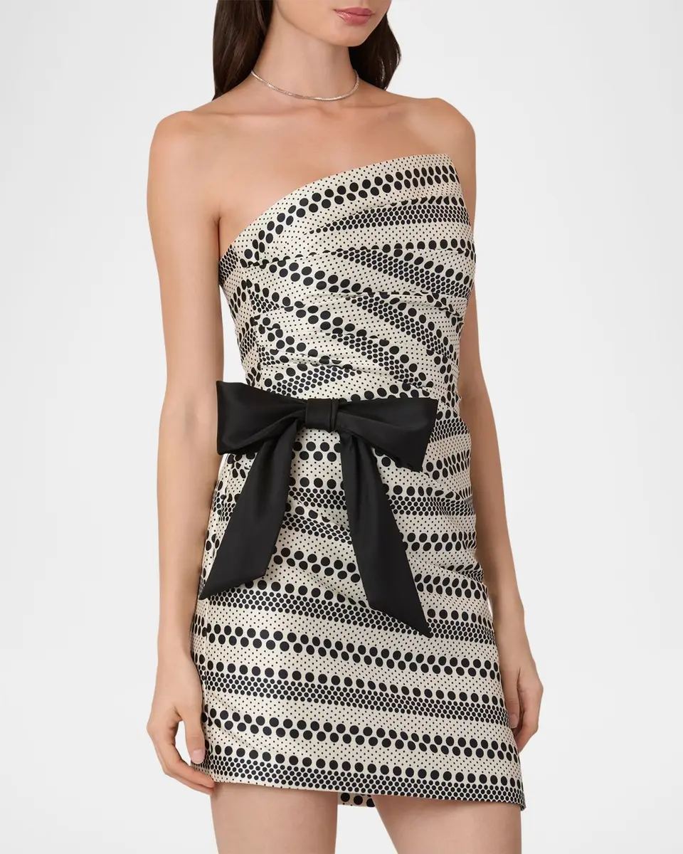 Shoshanna Shelley Strapless Polka Dot-Print Mini Dress | Thumbnail 4 Shoshanna Shelley Strapless Polka Dot-Print Mini Dress | Thumbnail 4