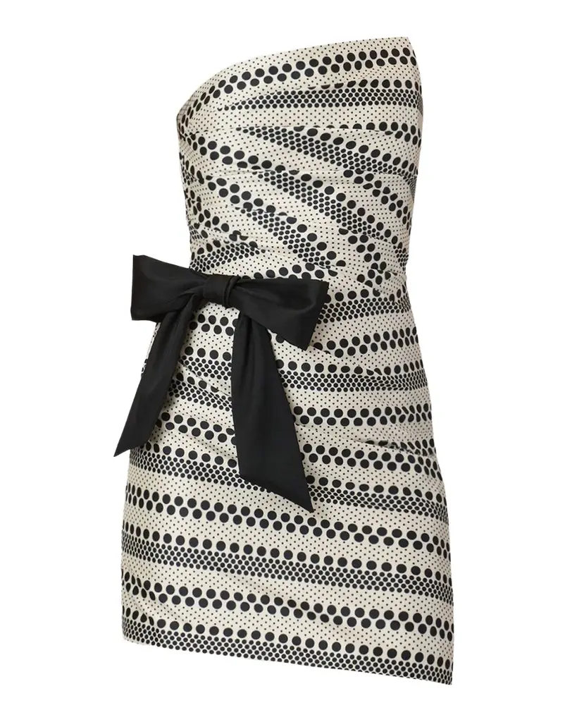 Shoshanna Shelley Strapless Polka Dot-Print Mini Dress | Image 1 Shoshanna Shelley Strapless Polka Dot-Print Mini Dress | Image 1