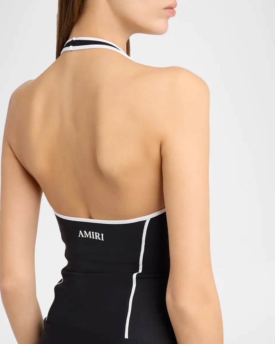 AMIRI MA Pleated Halter Mini Tennis Dress | Thumbnail 5