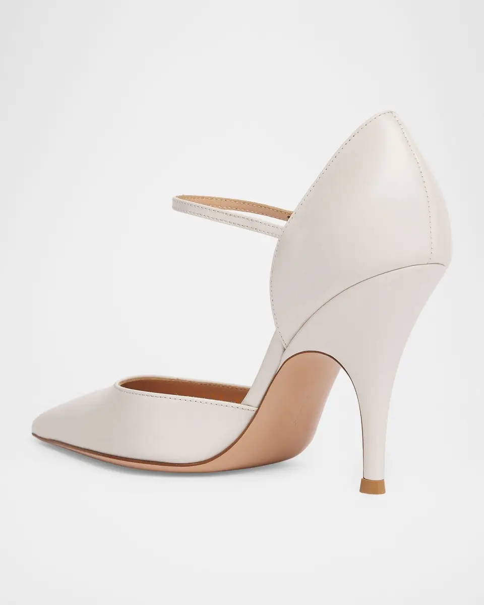 Gianvito Rossi 95mm Sofia Leather d 'Orsay Pumps | Thumbnail 2