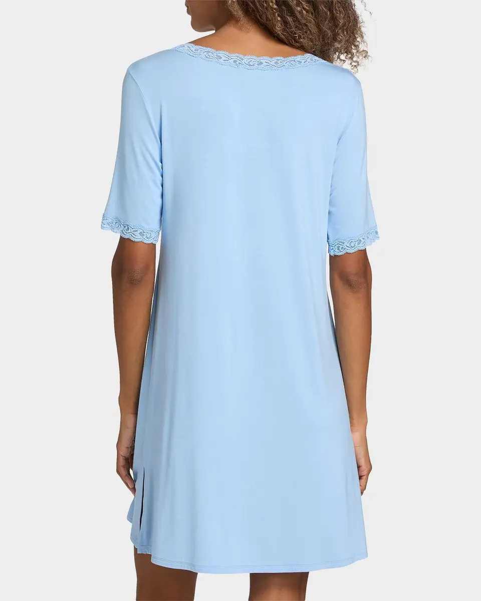 Natori Feathers Essentials Lace-Trim Jersey Sleepshirt | Thumbnail 3 Natori Feathers Essentials Lace-Trim Jersey Sleepshirt | Thumbnail 3