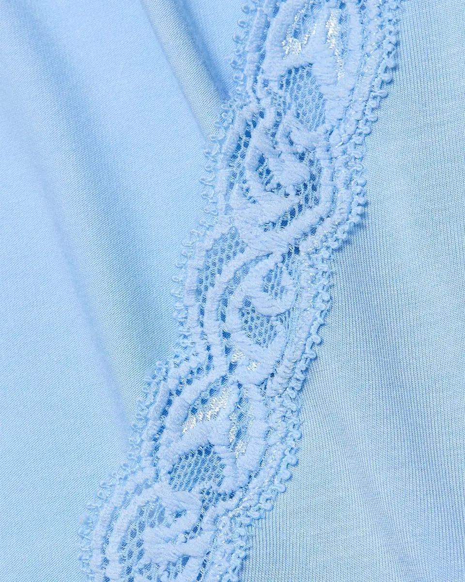 Natori Feathers Essentials Lace-Trim Jersey Sleepshirt | Thumbnail 6 Natori Feathers Essentials Lace-Trim Jersey Sleepshirt | Thumbnail 6