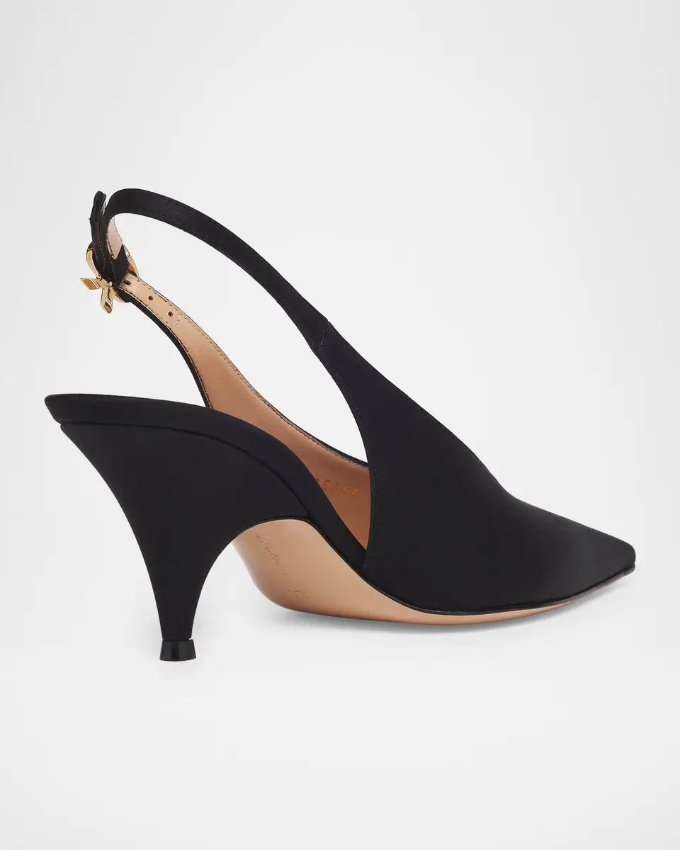 Gianvito Rossi 70mm Sofia Satin Slingback Pumps | Thumbnail 2 Gianvito Rossi 70mm Sofia Satin Slingback Pumps | Thumbnail 2